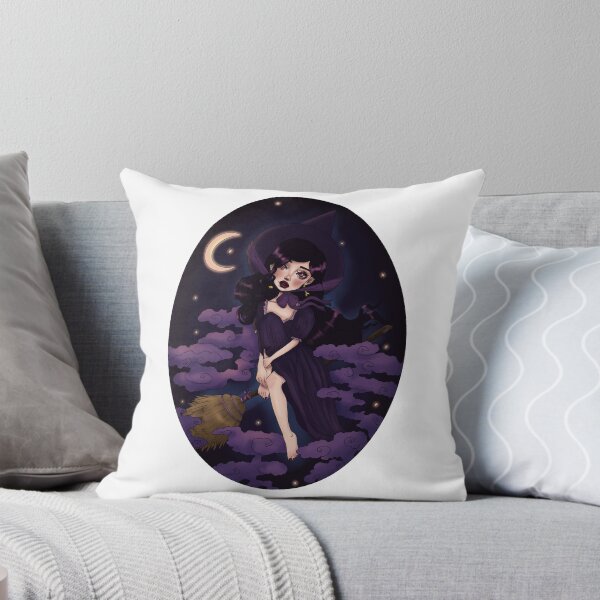 Item preview, Witchy Broom Background Sticker Art  designed and sold by Jenna Wing-Hu.
