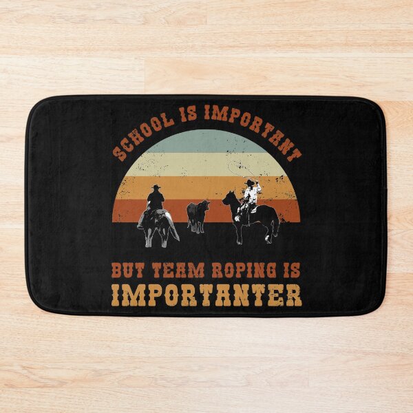 Item preview, Team Roping Cool Retro School Quote Cowboy Retro Vintage designed and sold by sillyquestions.