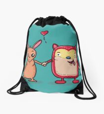 Retro Besties Drawstring Bag