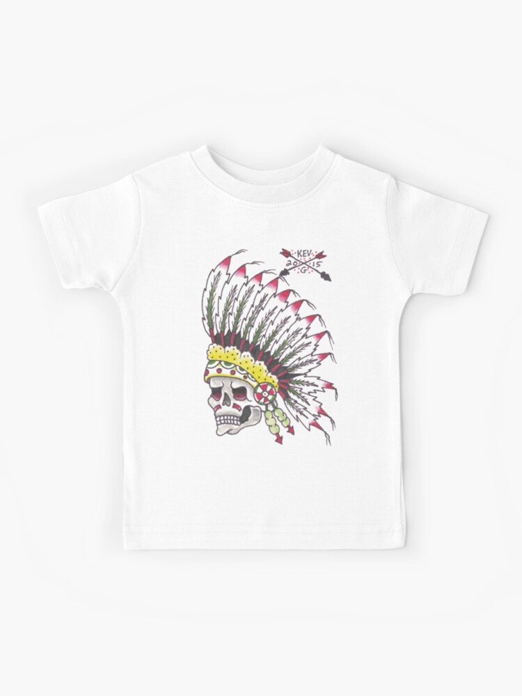indian chief skull shirt