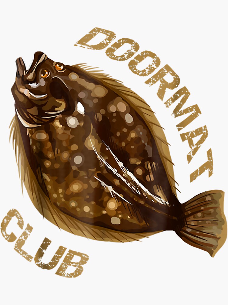 Doormat Club Summer Flounder Fishing Sticker for Sale by