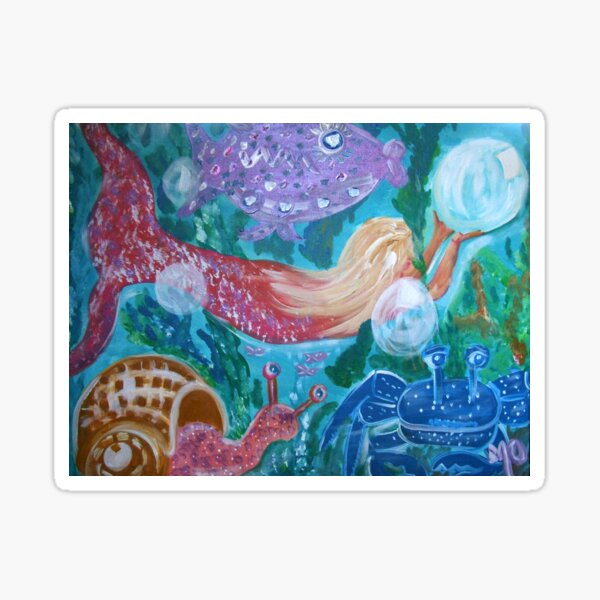 Item preview, Mermaid and Friends under the sea designed and sold by Maureen Zaharie.