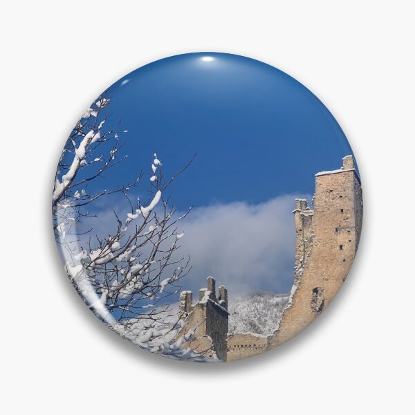 Item preview, the snow-covered Miglos castle designed and sold by AHELENE.