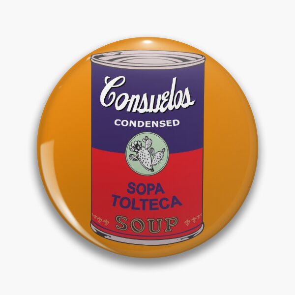 Artikelvorschau, Mexikanische Andy-Warhol-Suppen – Consuelos Pop Art – Sopa Tolteca entworfen und verkauft von Groenendijk.