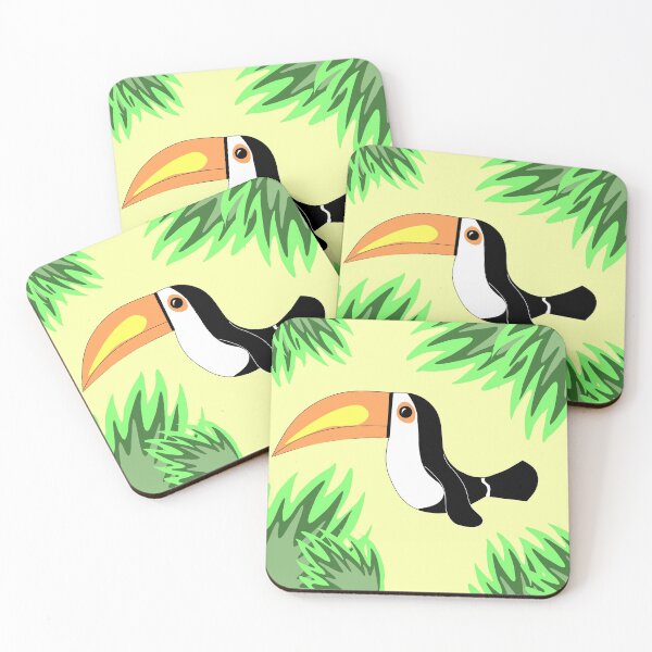 Item preview, Toucan tropical foliage designed and sold by Joie-et-Poesie.
