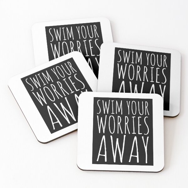 Item preview, Swim your worries away be positive cool  designed and sold by Tropical Blood.