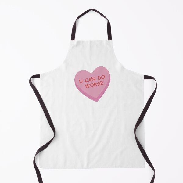Item preview, "U Can do Worse" Funny Pink Candy Heart designed and sold by burlybot.