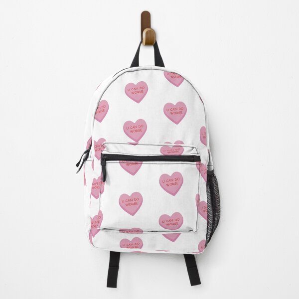 Item preview, "U Can do Worse" Funny Pink Candy Heart designed and sold by burlybot.