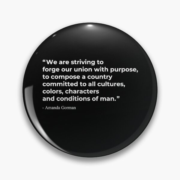 Item preview, Amanda Gorman’s inauguration poem ‘The Hill We Climb’ designed and sold by SerenaMinimal.