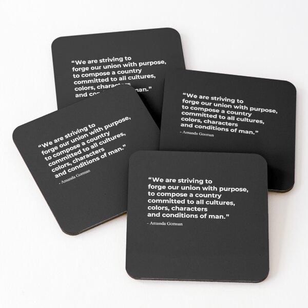 Item preview, Amanda Gorman’s inauguration poem ‘The Hill We Climb’ designed and sold by SerenaMinimal.