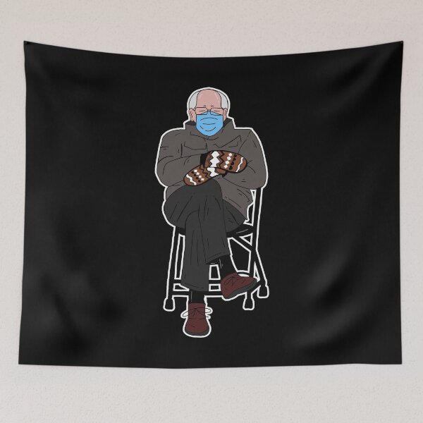 Item preview, BERNIE SANDERS WITH MITTENS MEME designed and sold by lettersbysid.