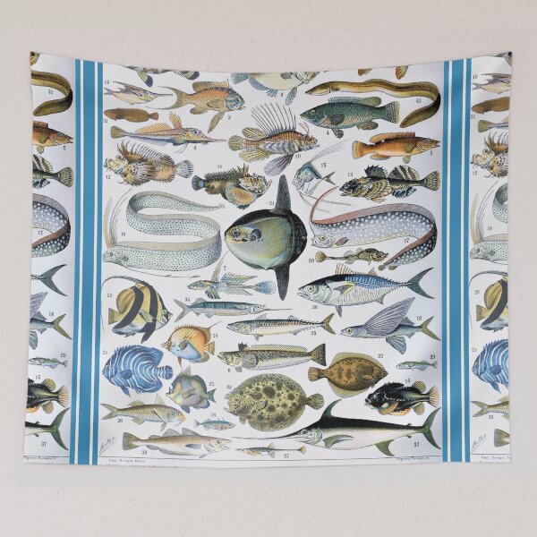 Item preview,  Varieties of Fish chart poster art - Adolphe Millot  designed and sold by Vintage Designs +.