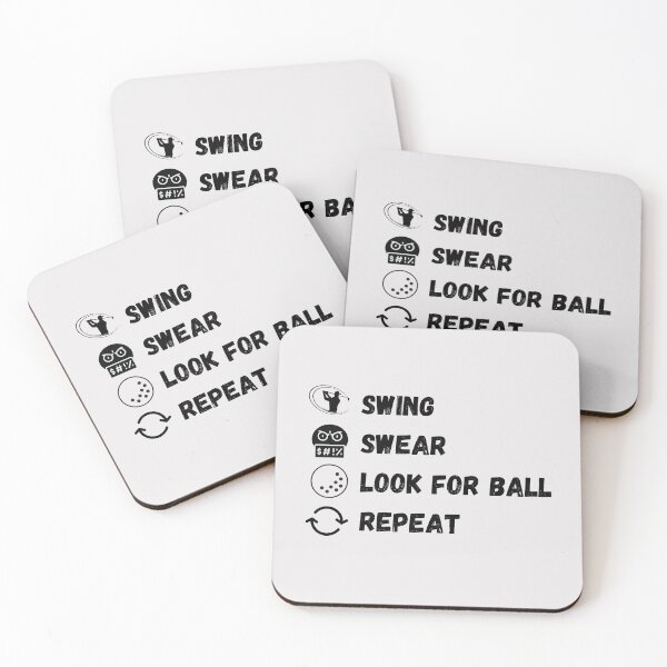 Item preview, Swing Swear Look For Ball Repeat - Funny Golf designed and sold by GasparArts.