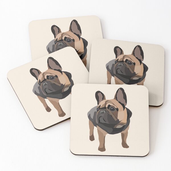 Item preview, Frenchie Black Coat Dog Portrait Digital Illustration designed and sold by sherylwylie.