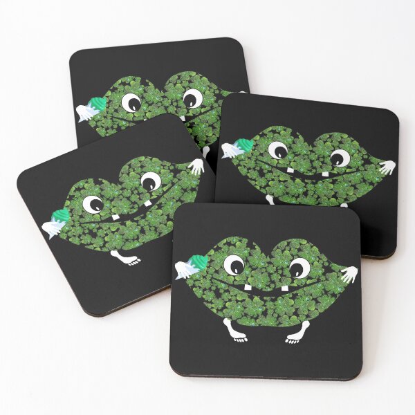 Item preview, Green Clover Kiss Lips Monster Cute Shamrock St Patricks Gift designed and sold by r-silver.