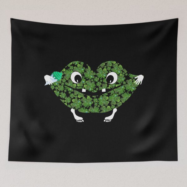 Item preview, Green Clover Kiss Lips Monster Cute Shamrock St Patricks Gift designed and sold by r-silver.