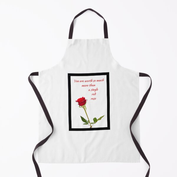 Item preview, You are worth so much more than a single red rose - A beautiful red rose with words in red and white BG designed and sold by AnnaBBS.