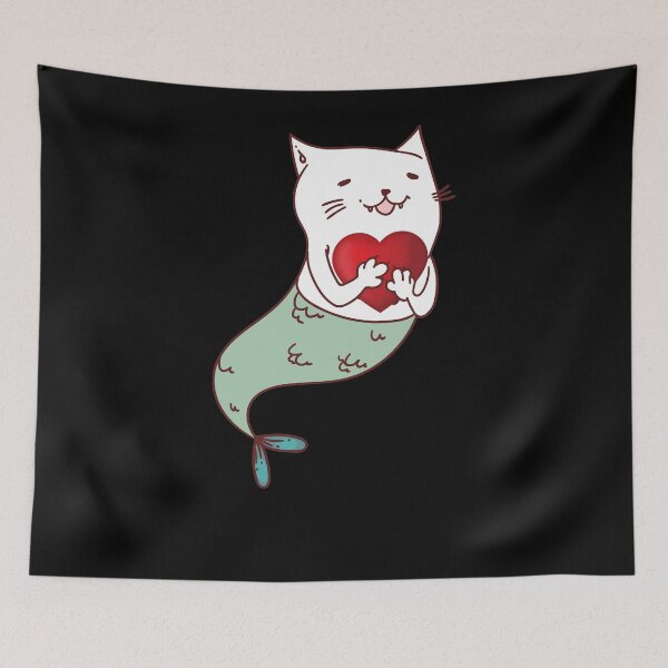 Item preview, cat Love heart Valentine's -  Valentine's day gift for her or him designed and sold by oussama dif.