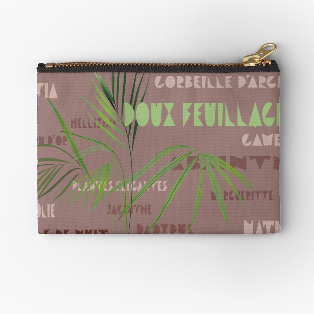 Pochette « Kentia sur fond terracota»