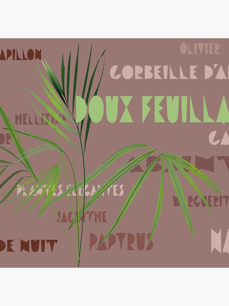 « Kentia sur fond terracota » par CarolineGravie