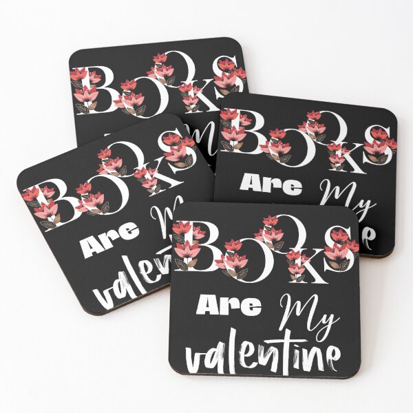 Item preview, Books Are My Valentine floral designed and sold by MandalaAndMore.