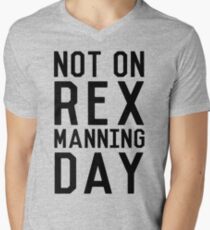 Rex Manning Day_Black Men's V-Neck T-Shirt