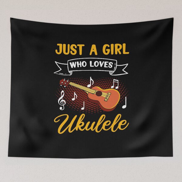 Item preview, Just a girl who likes her ukulele designed and sold by ElBeDesigns.