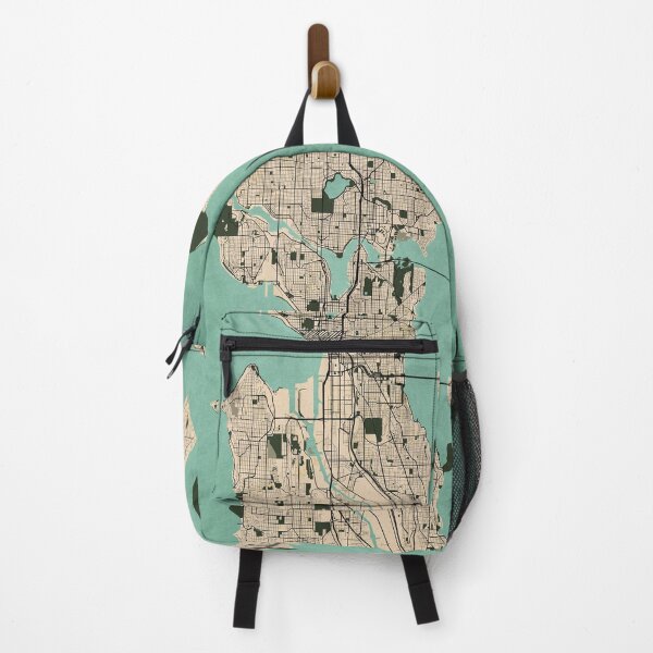 Item preview, Seattle City Map of Washington, USA - Vintage designed and sold by deMAP.