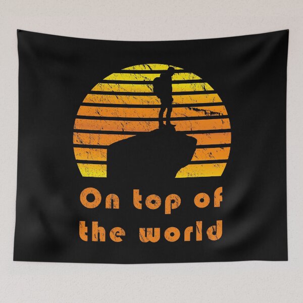 Item preview, On Top of the World - Hiking Sunset designed and sold by TKsTees.
