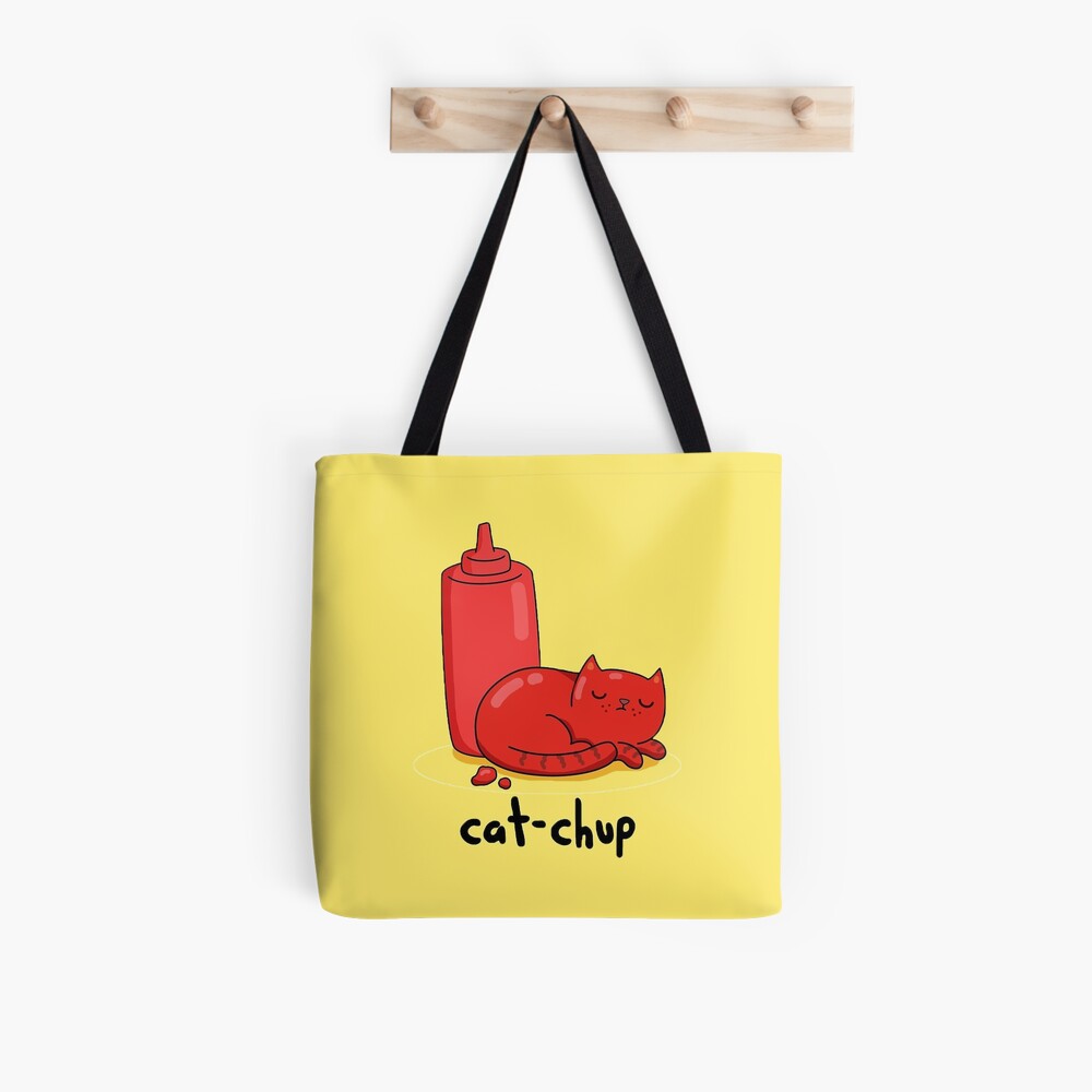 Cat-Chup Ketchup Cartoon Pun Cat-Chup Ketchup Cartoon Pun