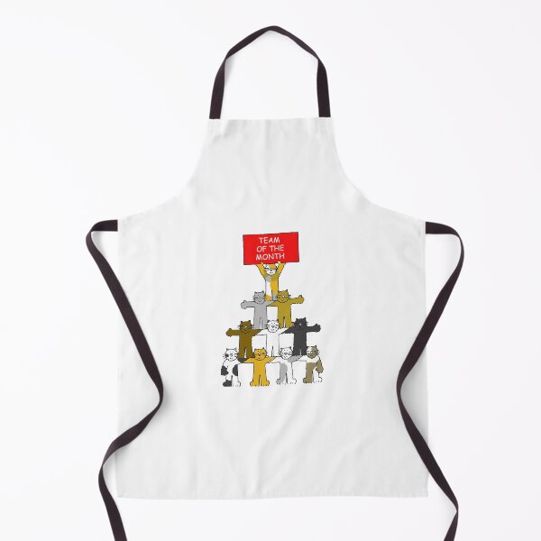 Item preview, Team of the Month Cartoon Cats Holding a Sign Up designed and sold by KateTaylor.