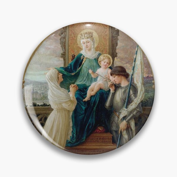 Item preview, Madonna and Child Seated Between St. Genevieve and Joan Of Arc by Élisabeth Sonrel designed and sold by Xzendor7 Digital Art Creations.