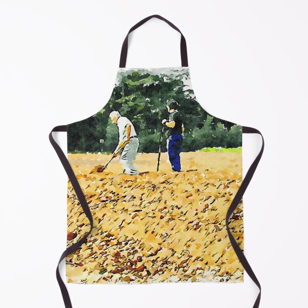 Item preview, Hortus Conclusus: two peasants at work in the plowed field designed and sold by Giuseppe Cocco.