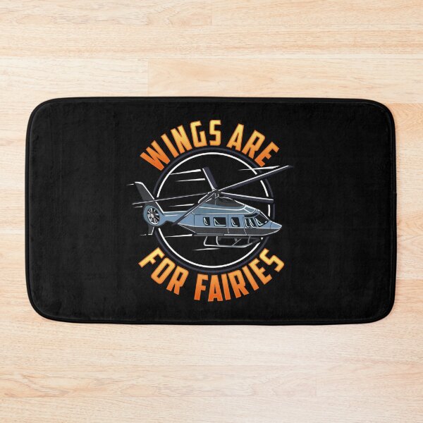 Item preview, Funny Wings Are For Fairies Helicopter Pilot Pun designed and sold by perfectpresents.