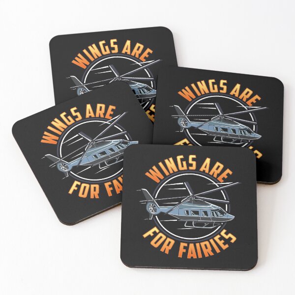 Item preview, Funny Wings Are For Fairies Helicopter Pilot Pun designed and sold by perfectpresents.