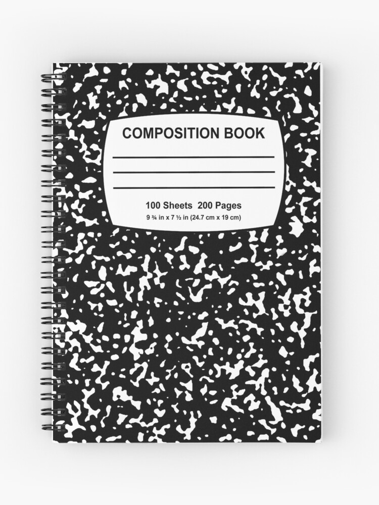 Composition Notebook Pattern with Composition Book Label
