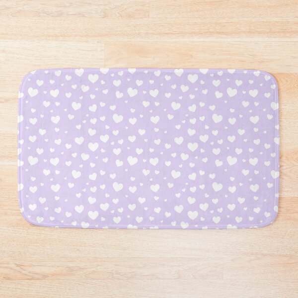 Item preview, Hearts White Purple Kawaii Cute Pastel Aesthetic designed and sold by candymoondesign.