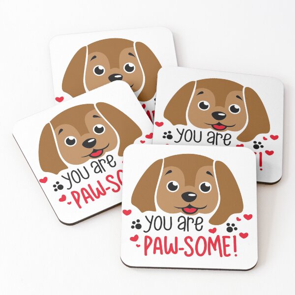 Item preview, You Are Paw-Some Funny Cute Puppy Valentines Day Pun Gifts designed and sold by MiscelChr.
