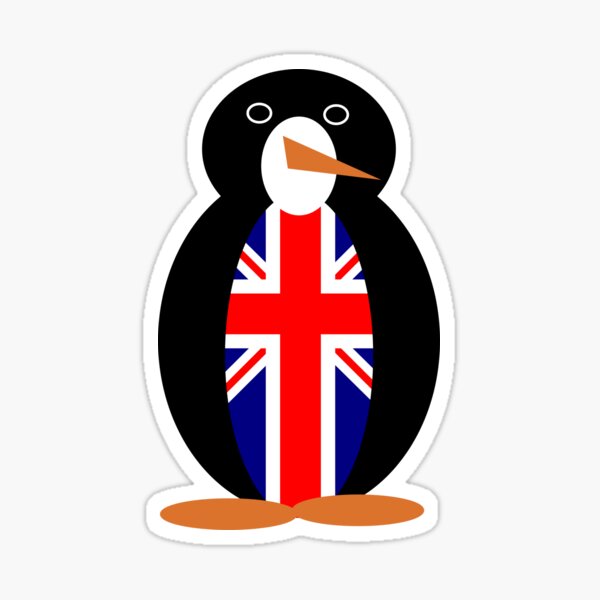 British Penguin Sticker