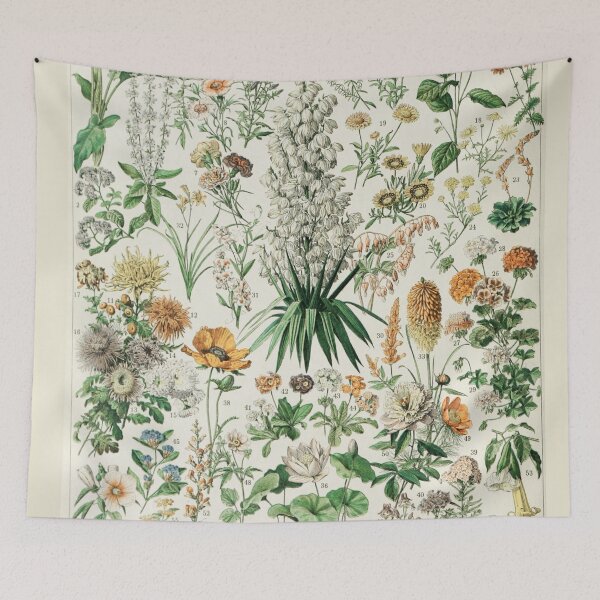 Item preview,  Varieties of fleurs-pour tous chart poster art - Adolphe Millot  designed and sold by Vintage Designs +.