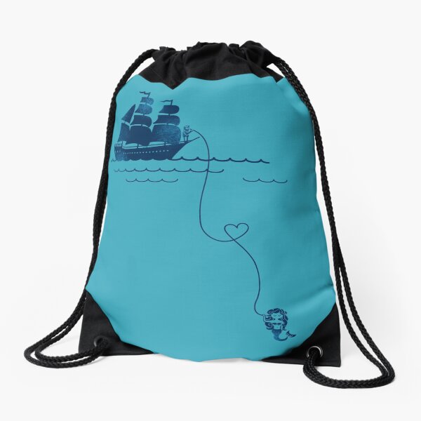 Long Distance Love Drawstring Bag