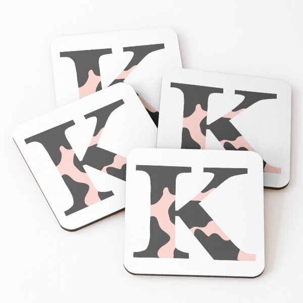 Item preview, K Cow Print Initial Monogram designed and sold by Aileen Swansen.