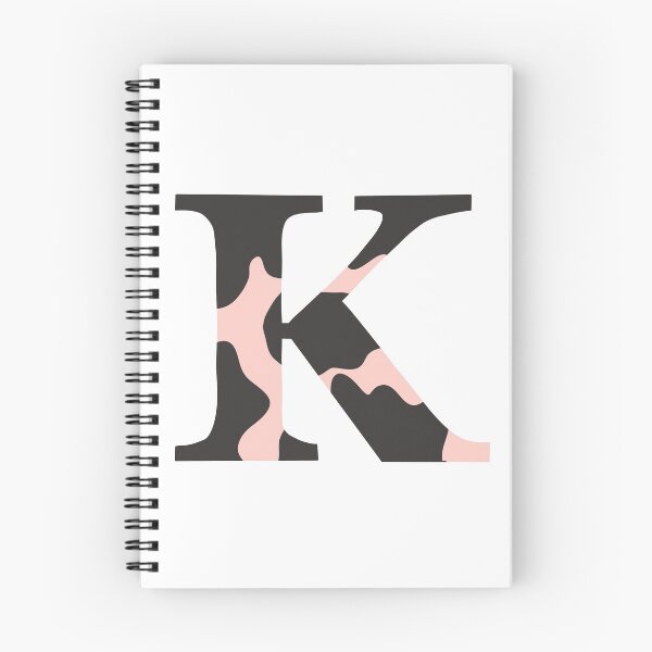 Item preview, K Cow Print Initial Monogram designed and sold by Aileen Swansen.