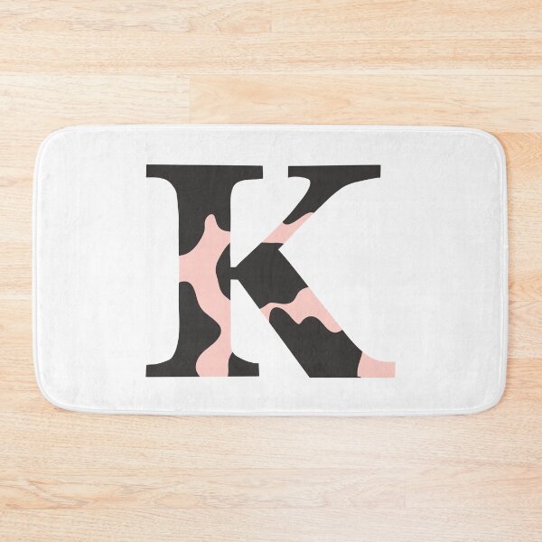 Item preview, K Cow Print Initial Monogram designed and sold by Aileen Swansen.