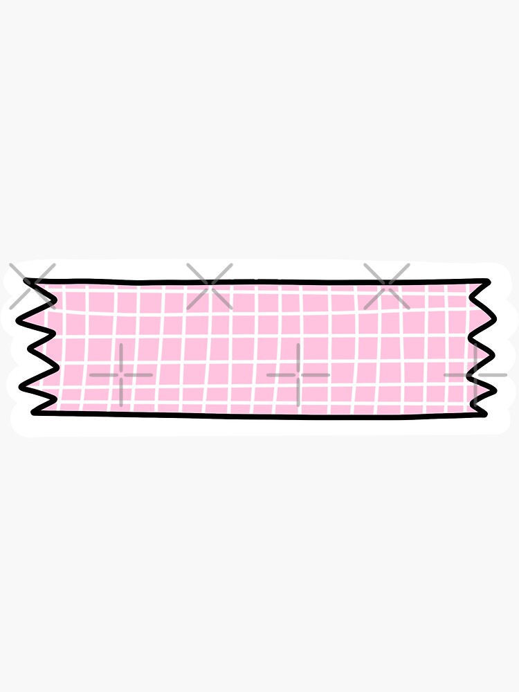 Pink Washi Sticker for Sale by allielibby