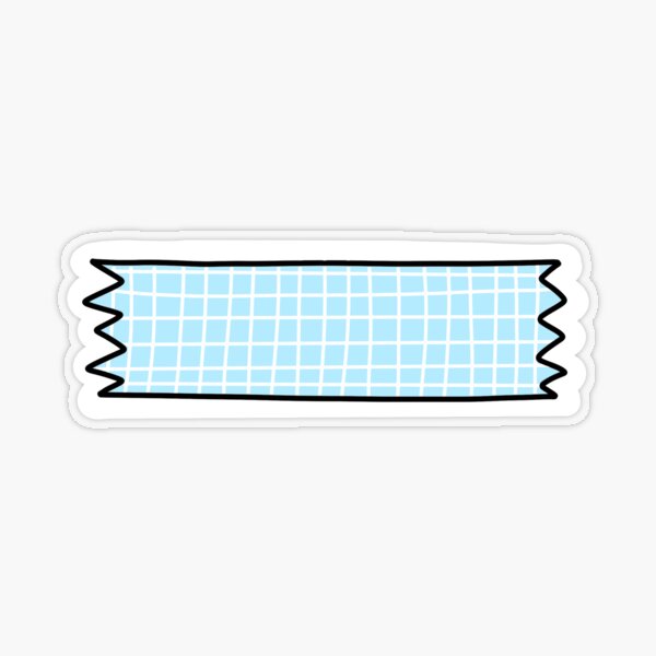 Blue Washi Tape Sticker for Sale by allielibby