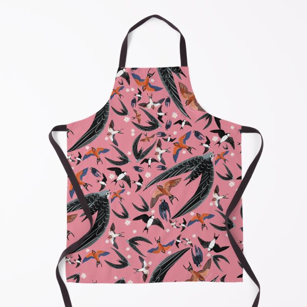 Item preview, Swallows and swift pattern pink version designed and sold by belettelepink.