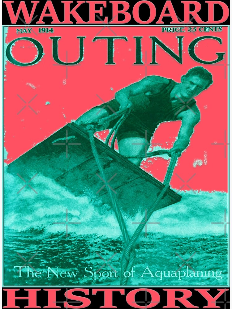 "Wakeboard history starts from here. Original, vintage picture." Poster