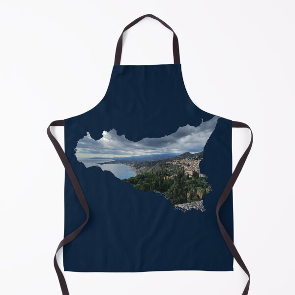 Item preview, Taormina in Sicily (Italy) - view towards Etna - atmospheric sky - photo designed and sold by nabeArtist.
