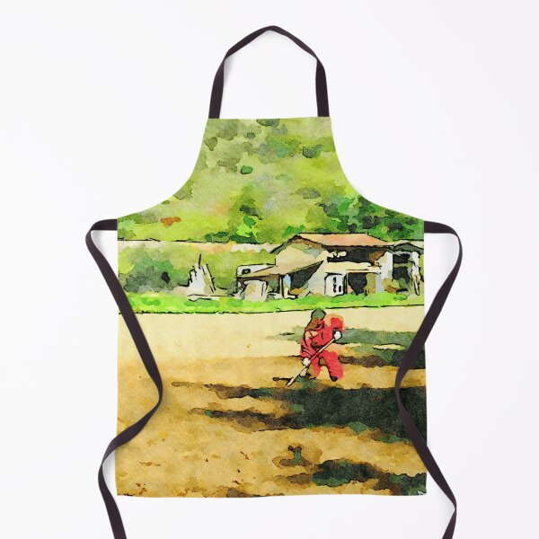Item preview, Hortus Conclusus: two peasants at work in the plowed field designed and sold by Giuseppe Cocco.